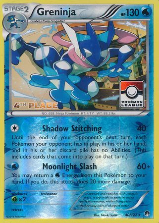 Greninja (40/122) (League Promo 4th Place) [XY: BREAKpoint] | Kessel Run Games Inc. 