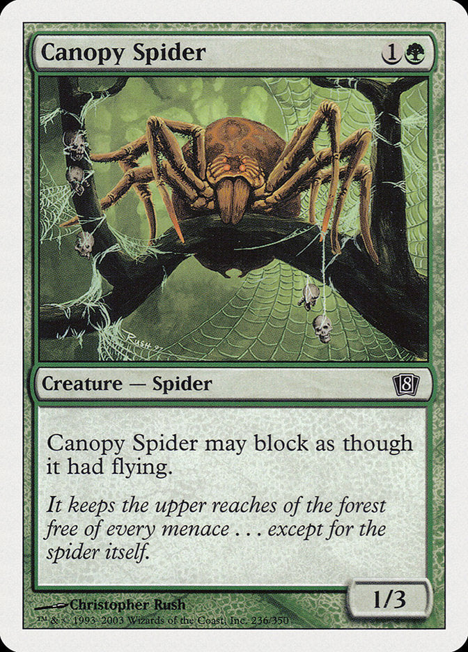 Canopy Spider [Eighth Edition] | Kessel Run Games Inc. 