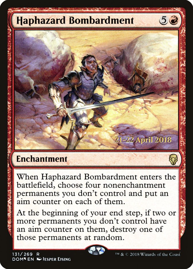 Haphazard Bombardment [Dominaria Prerelease Promos] | Kessel Run Games Inc. 