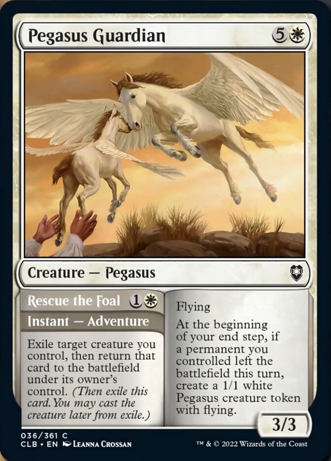 Pegasus Guardian // Rescue the Foal [Commander Legends: Battle for Baldur's Gate] | Kessel Run Games Inc. 