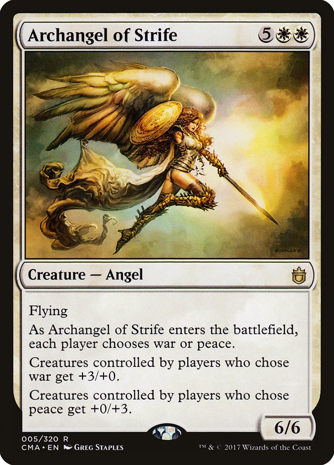 Archangel of Strife [Commander Anthology] | Kessel Run Games Inc. 