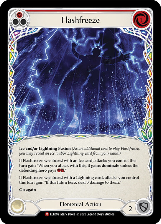 Flashfreeze [ELE092] (Tales of Aria)  1st Edition Rainbow Foil | Kessel Run Games Inc. 