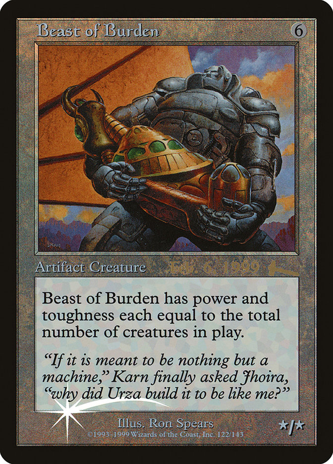 Beast of Burden [Urza's Legacy Promos] | Kessel Run Games Inc. 