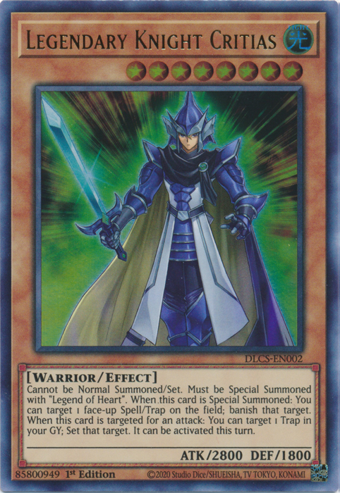 Legendary Knight Critias [DLCS-EN002] Ultra Rare | Kessel Run Games Inc. 