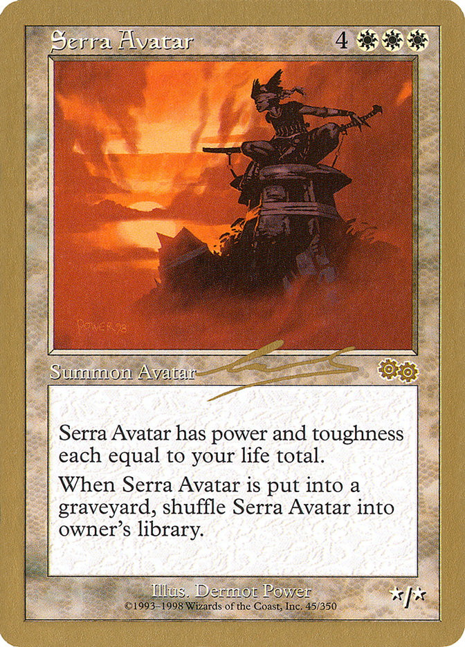 Serra Avatar (Nicolas Labarre) [World Championship Decks 2000] | Kessel Run Games Inc. 