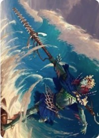 Tazeem Roilmage Art Card [Zendikar Rising Art Series] | Kessel Run Games Inc. 