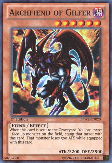 Archfiend of Gilfer [BPW2-EN020] Super Rare | Kessel Run Games Inc. 