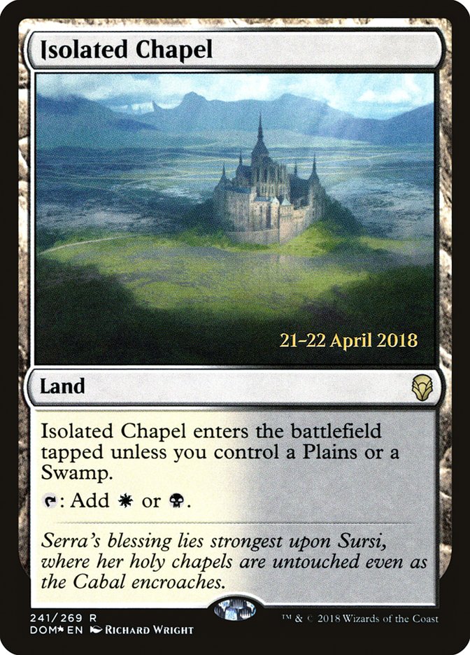 Isolated Chapel [Dominaria Prerelease Promos] | Kessel Run Games Inc. 