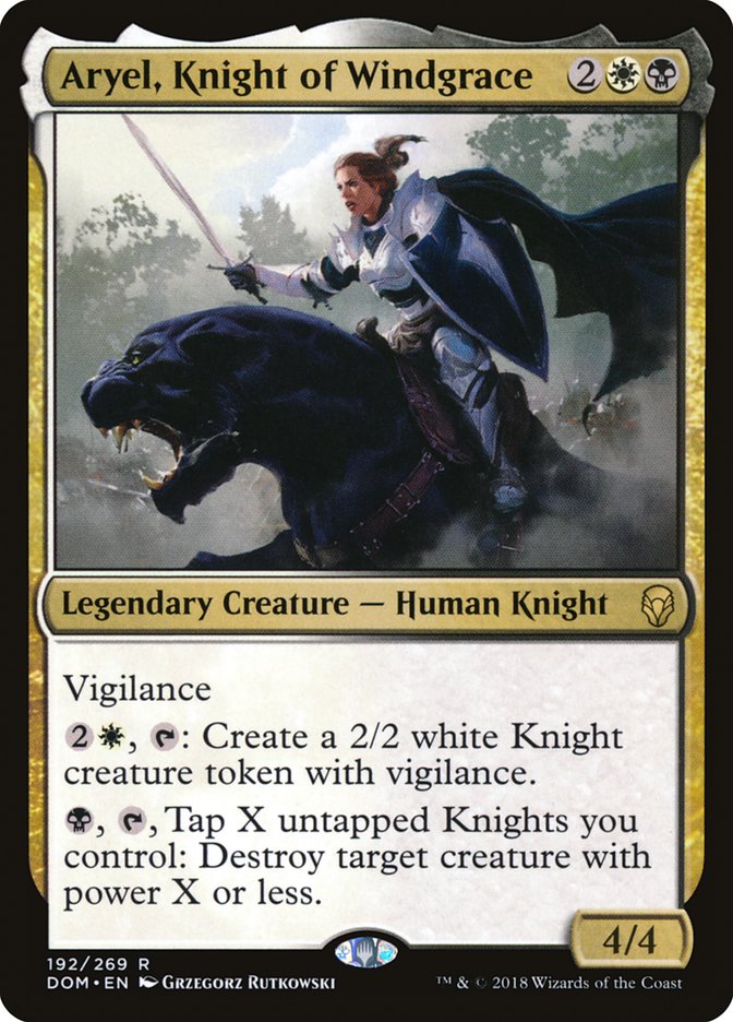 Aryel, Knight of Windgrace [Dominaria] | Kessel Run Games Inc. 