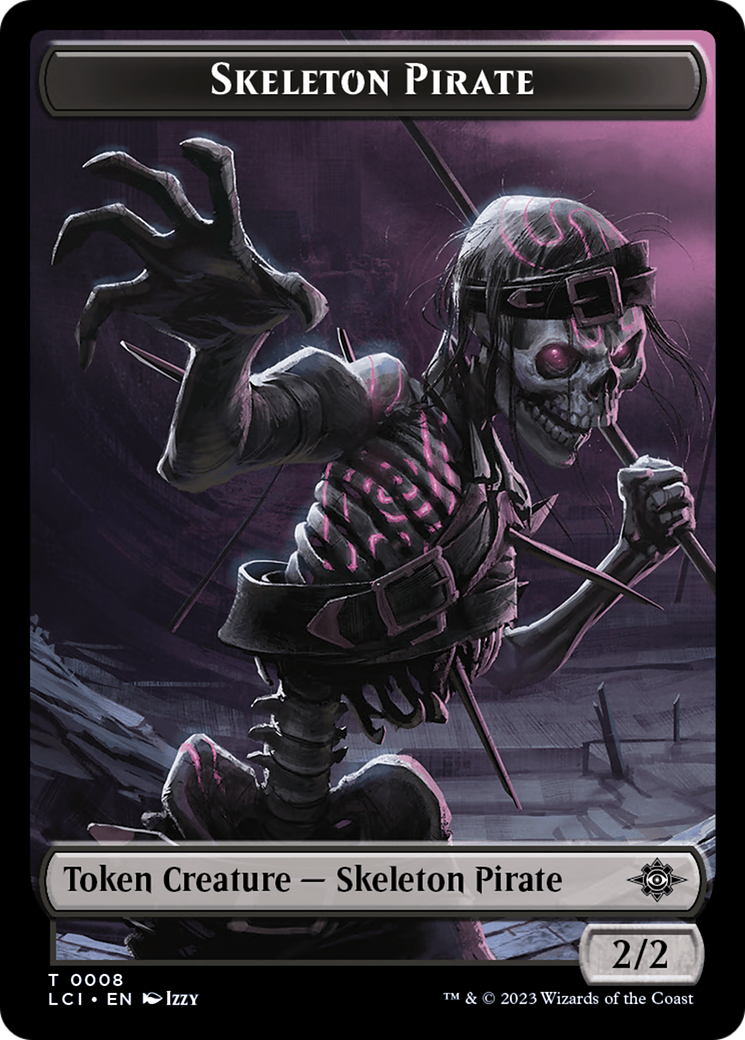 Copy // Skeleton Pirate Double-Sided Token [The Lost Caverns of Ixalan Commander Tokens] | Kessel Run Games Inc. 