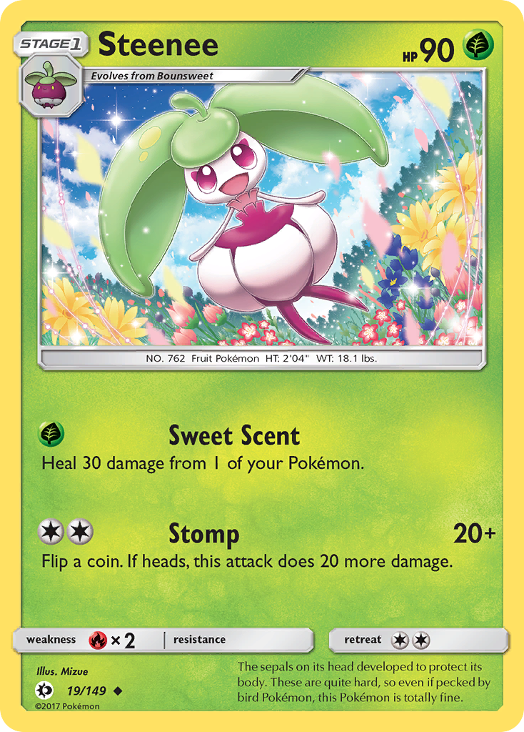 Steenee (19/149) [Sun & Moon: Base Set] | Kessel Run Games Inc. 