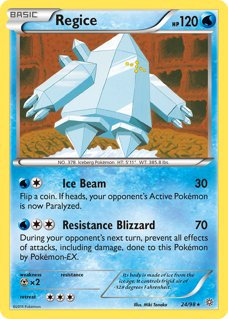 Regice (24/98) [XY: Ancient Origins] | Kessel Run Games Inc. 