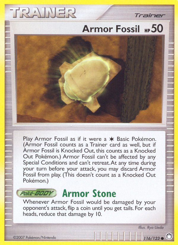 Armor Fossil (116/123) [Diamond & Pearl: Mysterious Treasures] | Kessel Run Games Inc. 