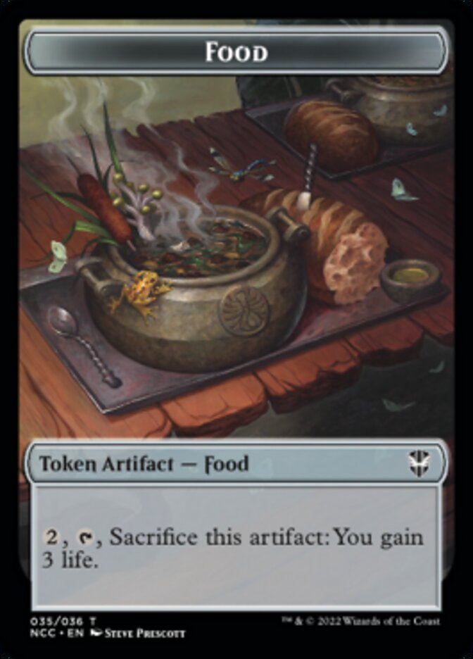 Food // Citizen Double-Sided Token [Streets of New Capenna Commander Tokens] | Kessel Run Games Inc. 