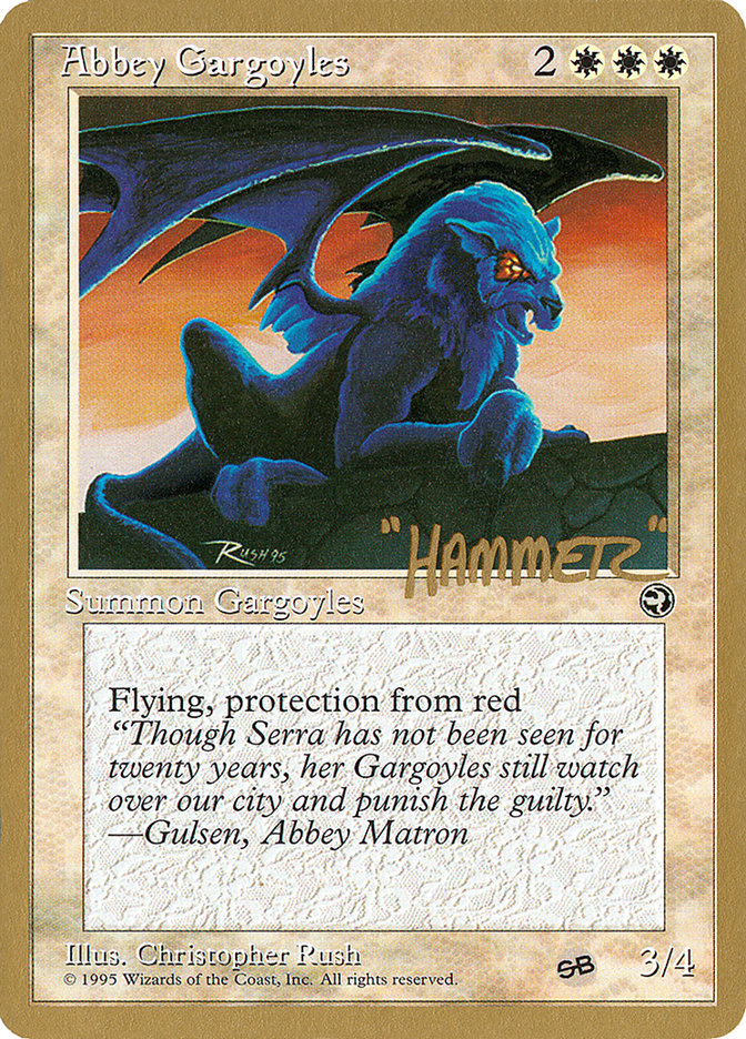 Abbey Gargoyles (Shawn "Hammer" Regnier) (SB) [Pro Tour Collector Set] | Kessel Run Games Inc. 