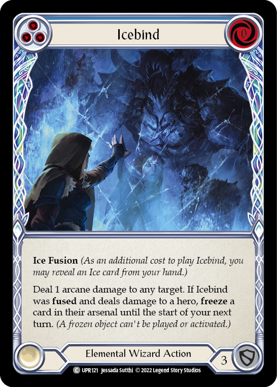 Icebind (Blue) [UPR121] (Uprising)  Rainbow Foil | Kessel Run Games Inc. 