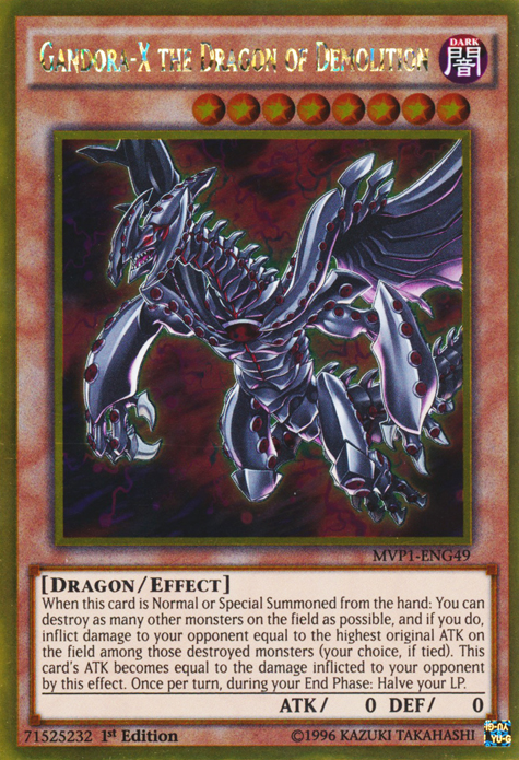 Gandora-X the Dragon of Demolition [MVP1-ENG49] Gold Rare | Kessel Run Games Inc. 