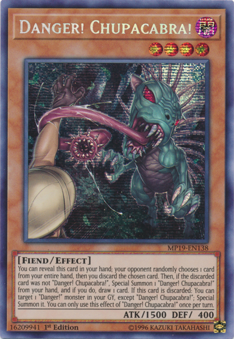 Danger! Chupacabra! [MP19-EN138] Prismatic Secret Rare | Kessel Run Games Inc. 