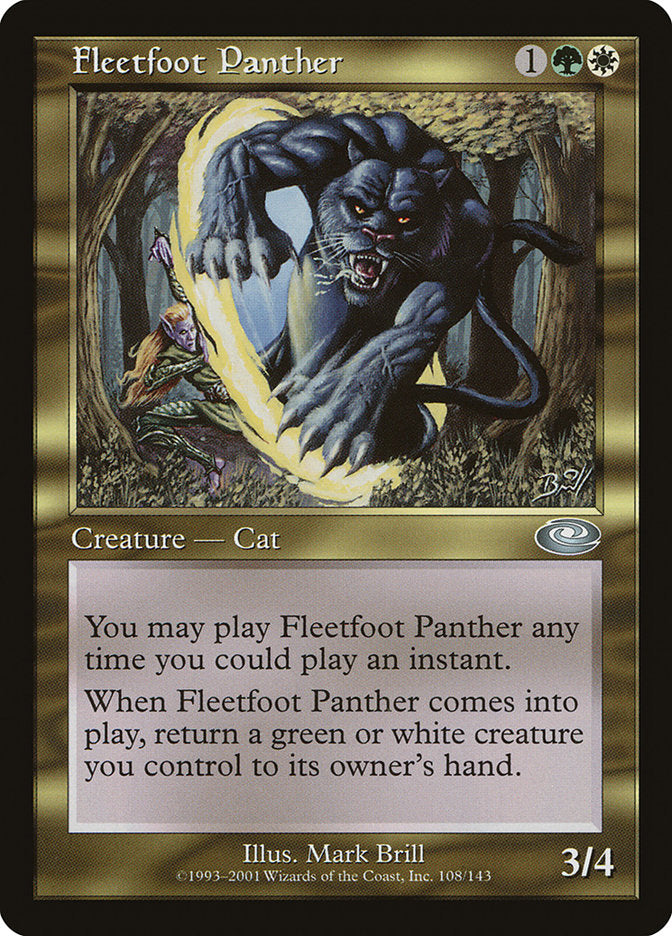 Fleetfoot Panther [Planeshift] | Kessel Run Games Inc. 