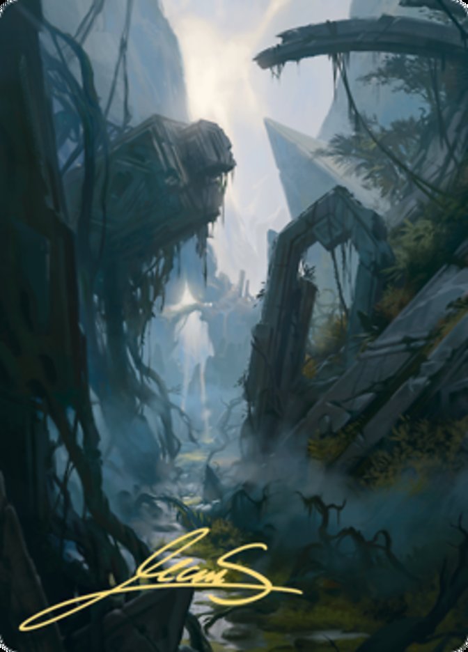 Swamp 2 Art Card (Gold-Stamped Signature) [Zendikar Rising Art Series] | Kessel Run Games Inc. 