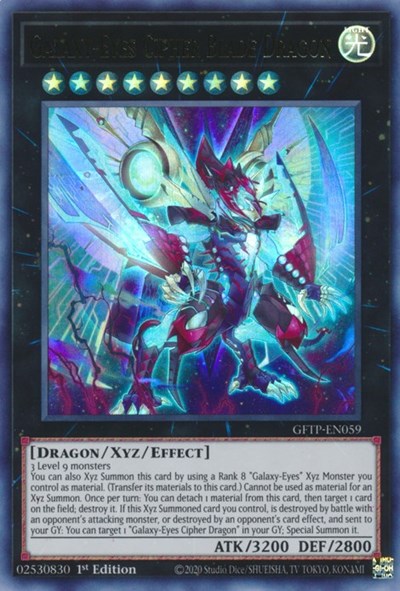 Galaxy-Eyes Cipher Blade Dragon [GFTP-EN059] Ultra Rare | Kessel Run Games Inc. 