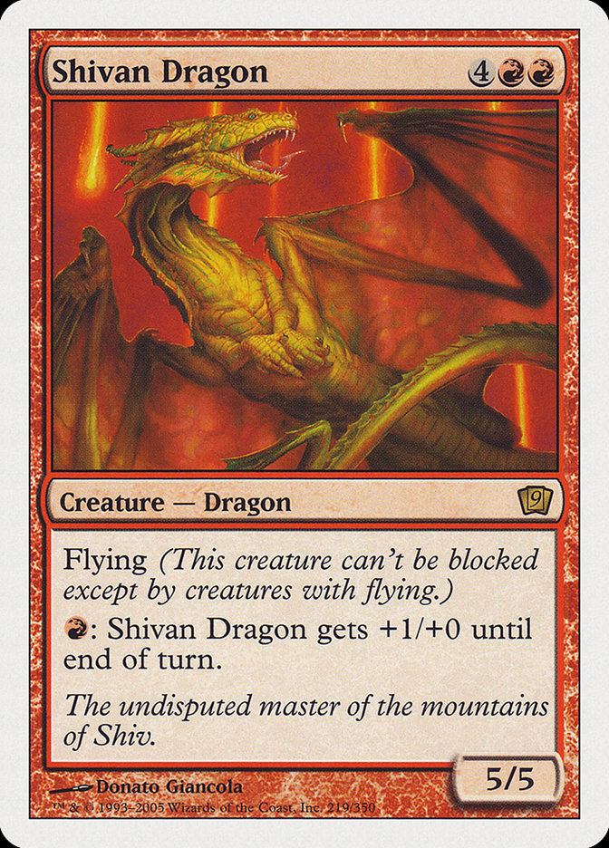 Shivan Dragon [Ninth Edition] | Kessel Run Games Inc. 