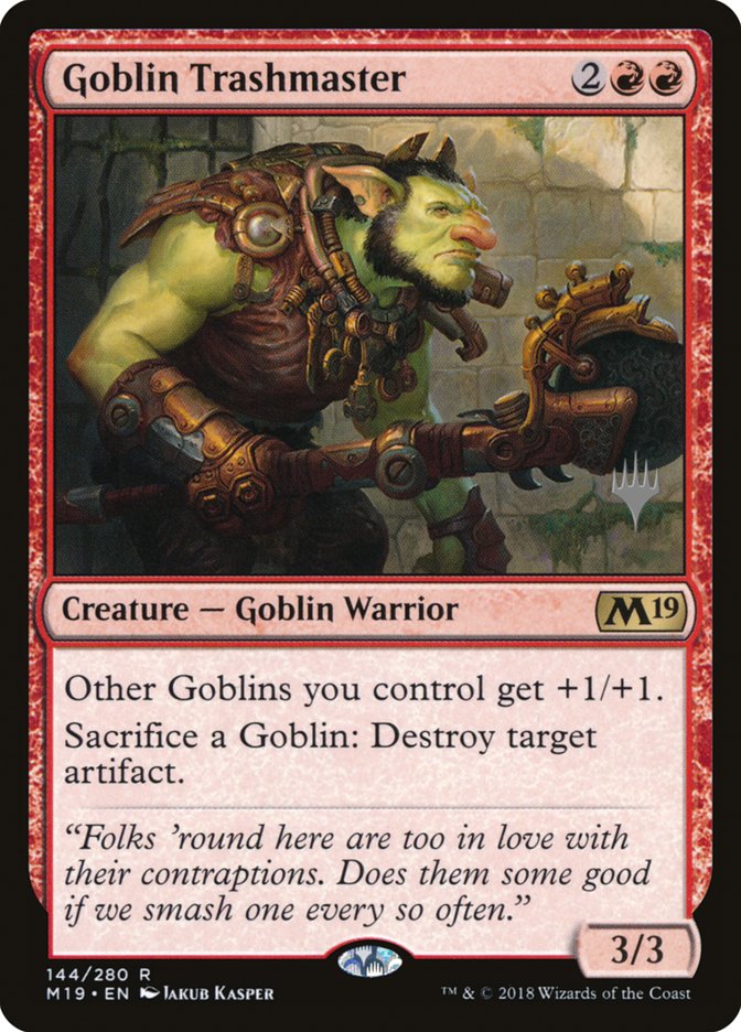 Goblin Trashmaster (Promo Pack) [Core Set 2019 Promos] | Kessel Run Games Inc. 