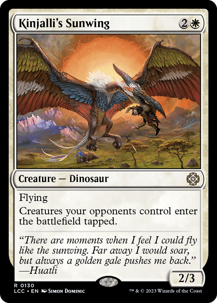 Kinjalli's Sunwing [The Lost Caverns of Ixalan Commander] | Kessel Run Games Inc. 