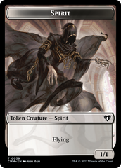 Spirit (0039) // Knight Double-Sided Token [Commander Masters Tokens] | Kessel Run Games Inc. 