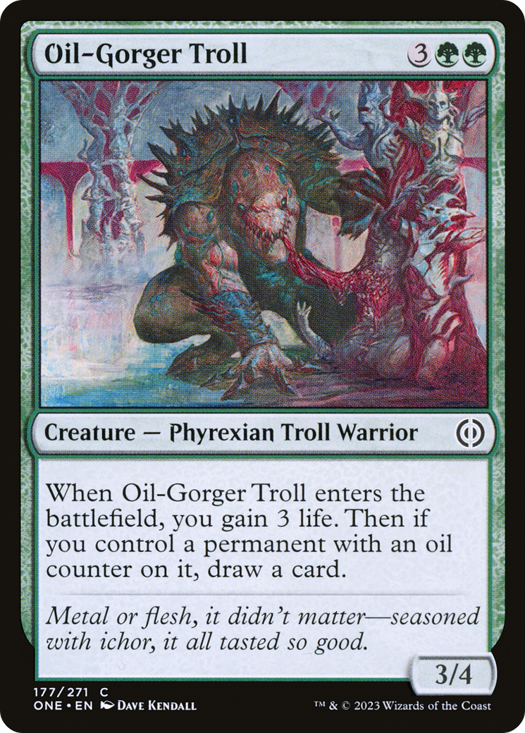 Oil-Gorger Troll [Phyrexia: All Will Be One] | Kessel Run Games Inc. 