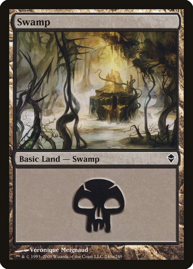 Swamp (240a) [Zendikar] | Kessel Run Games Inc. 