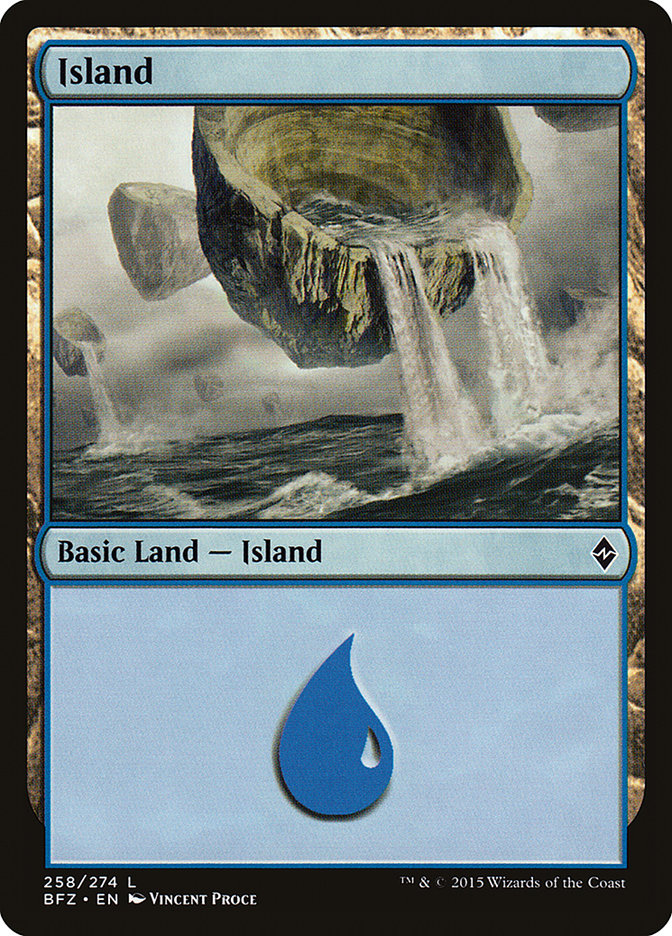 Island (258) [Battle for Zendikar] | Kessel Run Games Inc. 