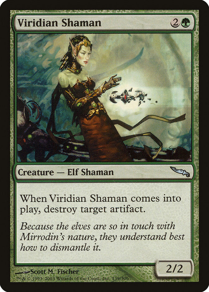 Viridian Shaman [Mirrodin] | Kessel Run Games Inc. 