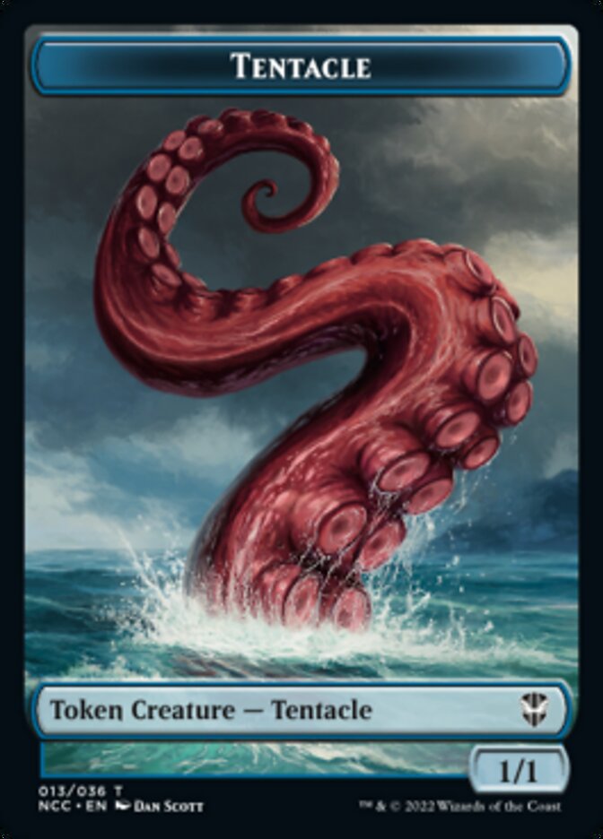 Tentacle // Clue Double-Sided Token [Streets of New Capenna Commander Tokens] | Kessel Run Games Inc. 