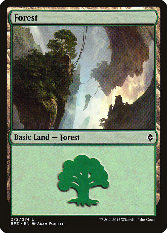 Forest (272) [Battle for Zendikar] | Kessel Run Games Inc. 