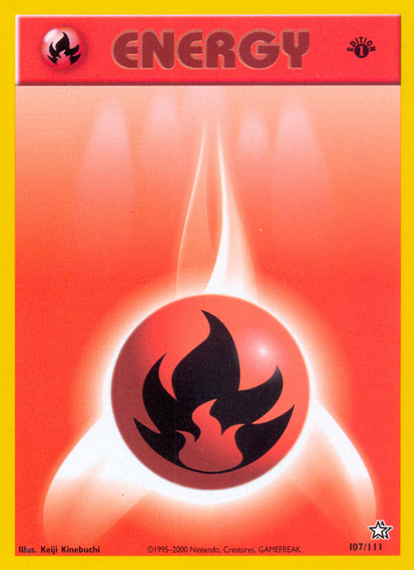 Fire Energy (107/111) [Neo Genesis 1st Edition] | Kessel Run Games Inc. 