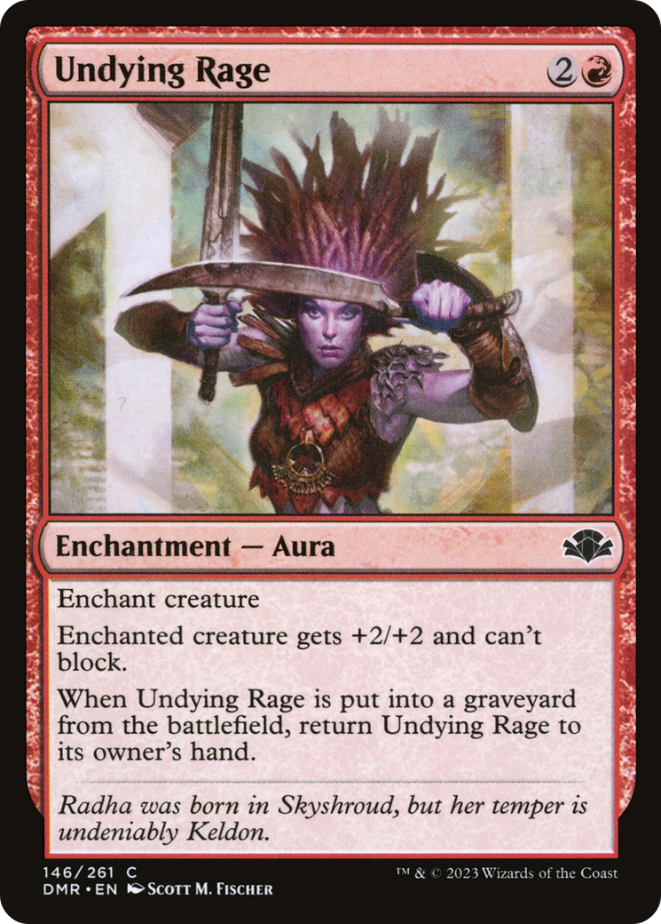 Undying Rage [Dominaria Remastered] | Kessel Run Games Inc. 