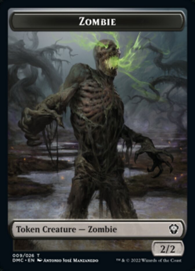 Saproling // Zombie Double-Sided Token [Dominaria United Tokens] | Kessel Run Games Inc. 