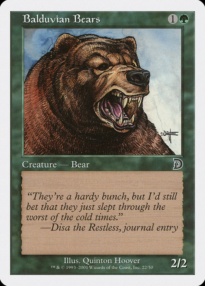 Balduvian Bears [Deckmasters] | Kessel Run Games Inc. 