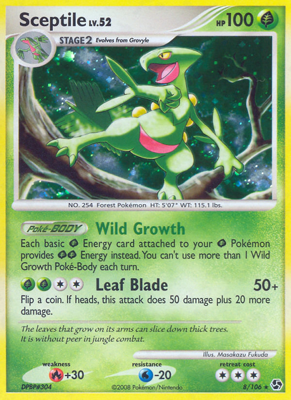 Sceptile (8/106) [Diamond & Pearl: Great Encounters] | Kessel Run Games Inc. 