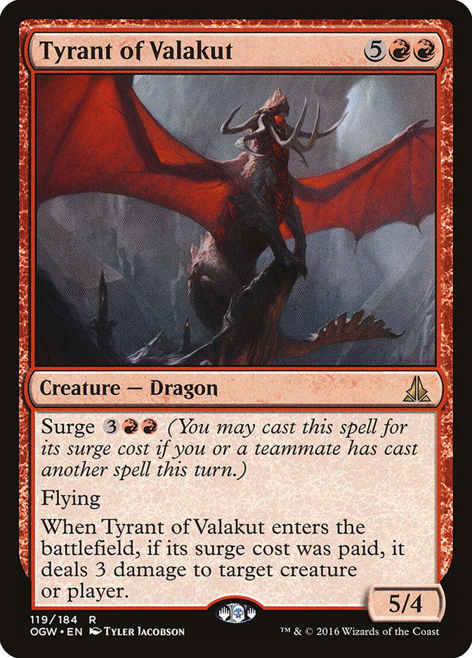 Tyrant of Valakut [Oath of the Gatewatch] | Kessel Run Games Inc. 