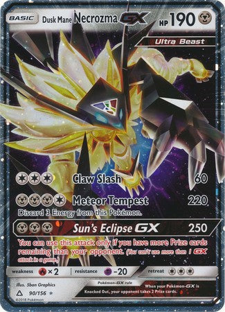 Dusk Mane Necrozma GX (90/156) (Jumbo Card) [Sun & Moon: Ultra Prism] | Kessel Run Games Inc. 