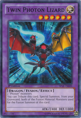 Twin Photon Lizard [SP14-EN020] Starfoil Rare | Kessel Run Games Inc. 