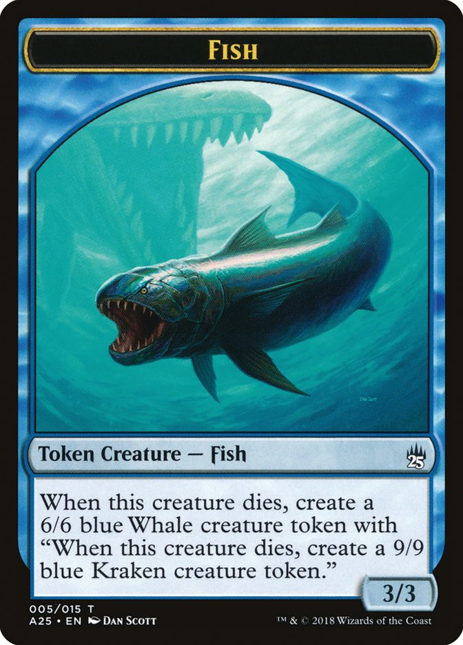 Fish Token [Masters 25 Tokens] | Kessel Run Games Inc. 