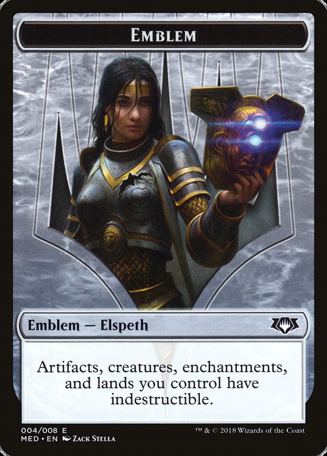 Elspeth, Knight-Errant Emblem [Mythic Edition Tokens] | Kessel Run Games Inc. 