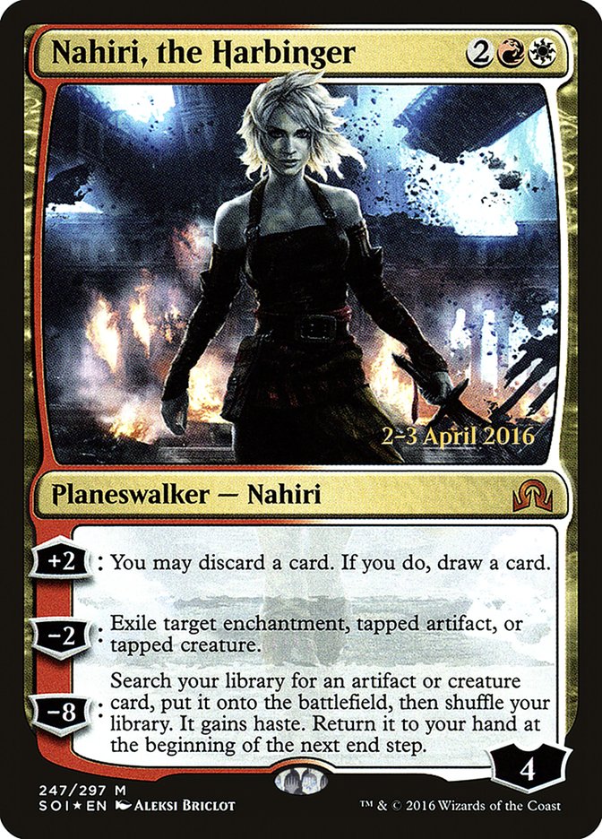 Nahiri, the Harbinger [Shadows over Innistrad Prerelease Promos] | Kessel Run Games Inc. 