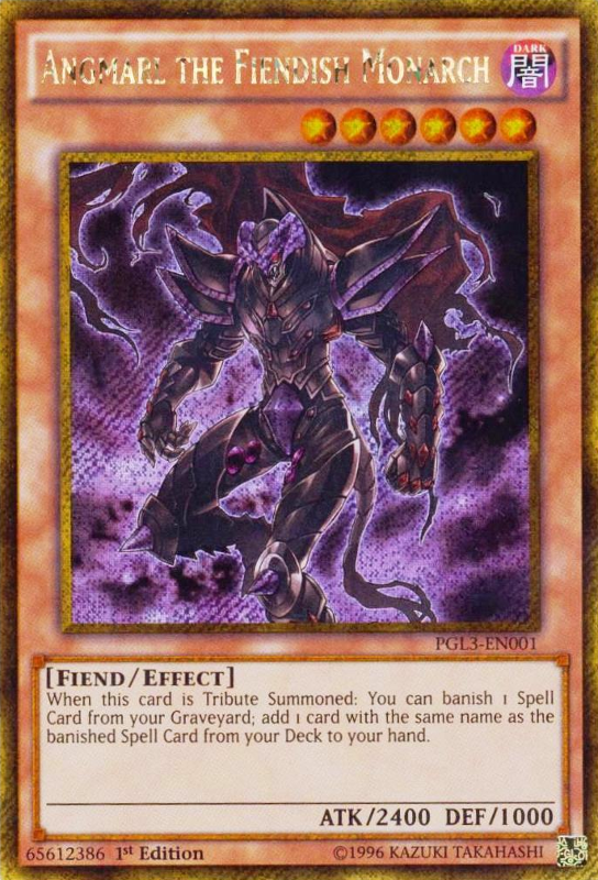 Angmarl the Fiendish Monarch [PGL3-EN001] Gold Secret Rare | Kessel Run Games Inc. 