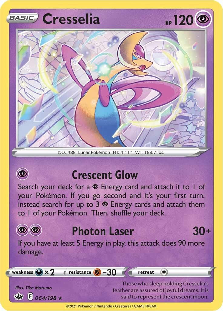 Cresselia (064/198) (Theme Deck Exclusive) [Sword & Shield: Chilling Reign] | Kessel Run Games Inc. 