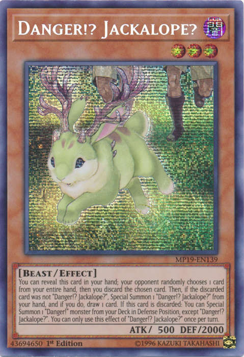 Danger!? Jackalope? [MP19-EN139] Prismatic Secret Rare | Kessel Run Games Inc. 