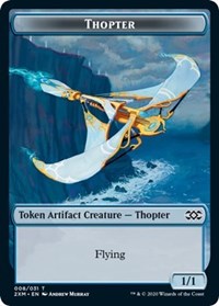 Thopter (008) // Wurm (030) Double-Sided Token [Double Masters Tokens] | Kessel Run Games Inc. 